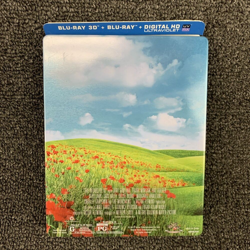 The Wizard of Oz 3D Blu-ray 2-Disc Set 75th Anniversary Steelbook - Picture 2 of 5
